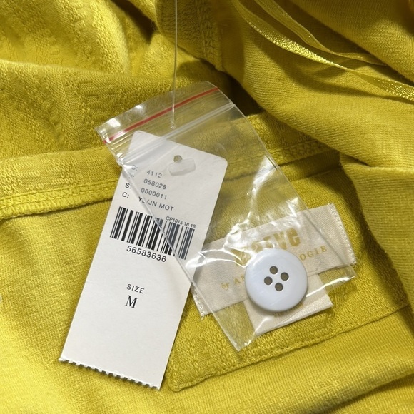 Anthropologie MAEVE Callie Yellow side button Tank Top Size M NEW - Picture 8 of 10